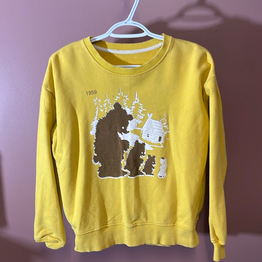 Very unique 1959 Goldilocks And The Three Bears Crew Neck Sweater